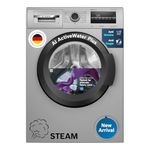 Bosch 8 kg 5 Star Fully-Automatic Front Loading Washing Machine (WAJ2826BIN, Shiny Silver, AI active water plus, In-Built Heater)