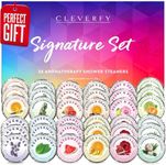 Cleverfy Shower Steamers Aromatherapy - 36 Pack of Shower Bombs with Essential Oils. Self Care Birthday Gifts for Women and Valentines Day Gifts for Her and Him. Signature Set