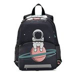 ISAOA Toddler Backpack with Reins for Boys Girls,Cute Astronaut Planet Children Backpack Rucksack Daycare Bag Preschool Nursery Travel Bag with Chest Clip