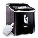 Igloo Automatic Ice Maker, Self- Cleaning, Countertop Size, 26 Pounds in 24 Hours,9 Large or Small Cubes in 7 Minutes,LED Control Panel, Scoop Included, for Water Bottles,Mixed Drinks,Black