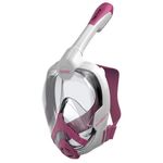 Seac Magica Full Face Snorkeling Mask 180° GoPro Compatible Snorkel Mask- Panoramic Full Face with Anti-Fog Anti-Leak Snorkeling Design, Adults and Juniors