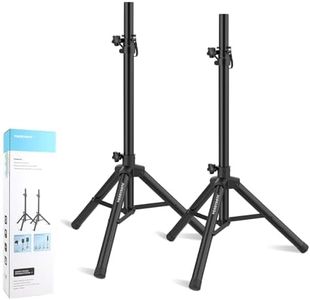 Vondynote Pair of Tripod Speaker Stands PA DJ Short Tripod Speaker Stand Slim Mini Speaker Stand