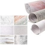 Selens 56x89cm 2 in 1 Food Photography Backdrop Background 3pcs Marble Wood Cement Brick Wall Paper Photo Studio for Flat Lay Product Props YouTube Video Vlog Jewelry Cosmetics, Double Sided Pattern E