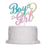 boy or girl cake topper - gold glit
