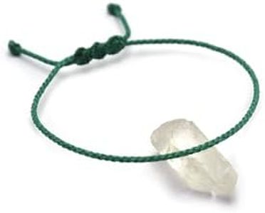 Bracelet Vert Pale Corde Simple | Fin Cordon Souple de 2 mm | Tressé Avec Du Fil Ciré | Ajustable Unisexe et Résistant à l' Eau | Réf#27