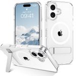 BENTOBEN Magnetic Case for iPhone Plus with Kickstand, White