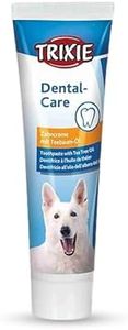 Foodie Puppies Trixie Dental Care Tea Tree Oil Toothpaste - 100g | Reduce Gums Problems | Suitable for All Dogs and Puppies | Tartar Control Enzymatic Toothpaste with Free Key Ring