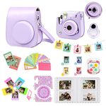 WOGOZAN Accessories Kit Compatible with Fujifilm Instax Mini 11 Lilac Purple Instant Film Camera for Kids Include Case + Photo Album + Accessories Bundle