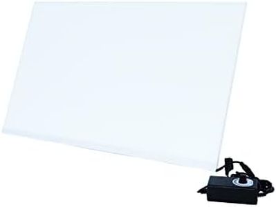FJARDE Aquarium Backlight Screen-Fish Tank Background Light,for Rimless Aquarium,Ultra-Thin 6mm Gradient Colors Panel.White Frosted Series.