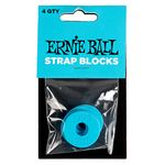 Ernieball 5619 Strap Blocks 4pk - Blue