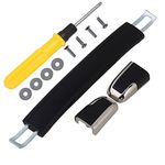 Mxfans 16cm Black B022 Spare Strap Handle Replacement for Suitcase Box Luggage Grip Repairing Fit