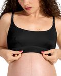 Bodily Everything Bra. Wireless Maternity & Nursing Bra for Pregnancy & Breastfeeding. InStyle's Best Maternity Bra. S-XL. Black