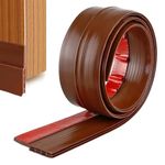 FIRIS Silicon Door Bottom Sealing Strip | Self Adhesive Door Sealing Strip for Home | Cockroach, Insect, Bugs, Air & Dust Stopper| (39 Inch, Brown)