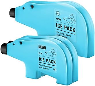 Blue Bear Re-freezable ice Pack for Lunch Boxes and picnics - CUB (Small_ Pack of 3 Blue