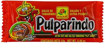 MexGrocer Pulparindos Extra Hot and Salted Tamarind Pulp Candy Red 14 g