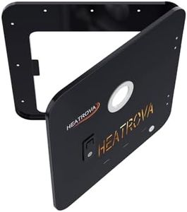 RV Water Heater Door Kit 18" x 18"Black Replacement Access Panel Heavy Duty RV Exterior Service Door UV Weather Resistant Heater Cover Only Compatible with Heatrova Models