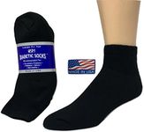 Creswell Diabetic Socks, 6 Pairs , Low Cut, Size 13-15 X-Large, Black