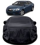 WAKLANE® Prime Quality 190T Imported Fabric Car Cover for Chevrolet Cruze with Ultra Surface Body Protection (Black)