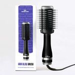 Winston 2-in-1 Hair Styling Blow Brush for Women - 1200 Watts | Hot Air Brush, Hair Volumizer Brush, Hair Blow Dryer Brush with Charcoal Bristles for Salon-Quality Volume and Shine (Black) - 1-Year Warranty