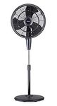 Frigidaire Outdoor Misting Fan & Pedestal Fan 18" Oscillating, Cools up to 500 sq ft with 3 Fan Speeds, FMF2K5BK00 Black