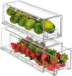 Sorbus Fridge Drawers - Clear Stack