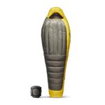 Sea to Summit - Spark Ultralight Down Sleeping Bag Regular (-9°C) - Mummy Shaped - Full Length - 850+ Loft Ultra-Dry Down - 3 Season - For Backpacking - Grey & Yellow - 730g