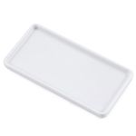 Ceramic trays for cosmetics, jewelry, suitable for organizing dressing tables and bathrooms, trays for toiletries etc (White-small)