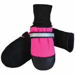 Muttluks Fleece Lined Dog Boots - Set of 4, X-Small (2.25 to 2.75 inch), Pink