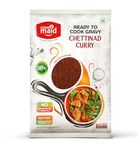 COOKMAID | Chettinad Gravy | Ready To Cook | No Preservatives | Vegetarian | Ready Chicken Masala | Instant | Easy Cooking | Spicy Chicken Masala | 300g |