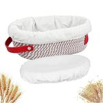 Sourdough Bread Basket, Wicker Basket Set, Bread Baking Tools, Cotton Rope Proofing Basket for Homemade Sourdough Bread, Durable Bread Making Equipment, Artisan Baking Supplies