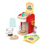 Battat Education BE3720Z Mini Barista's Playset Coffee Maker & Accessories – Pretend Play Kitchen Toys – 2 Years +, Wood