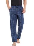 XYXX Men's Super Combed Cotton Checkered Checkmate Pyjamas [Pack of 1] Elasticated Waist, Drawstring | Loungewear for Men in Pink Checks