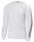 Helly Hansen HH Lifa Stripe Crew Long Sleeve T-Shirt Mens White L