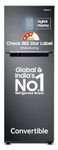 Samsung 236 L, 3 Star, Convertible, Digital Inverter with Display Frost Free Double Door Refrigerator (RT28C3733B1/HL, Black Matte/Black DOI)