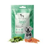 Heads Up For Tails Sara's Dog Treats (Chicken Jerky With Spinach) - 70 G, All Life Stages, Dry