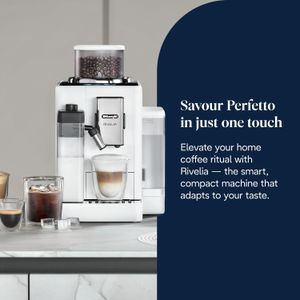 De'Longhi Rivelia Coffee Machine – Arctic White