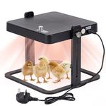 MOGOULUA Chick Brooder Heater 45°C to 70°C Temperature Control Heating Plate Adjustable Height Chicks warmer Heater 25x25cm