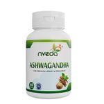 Nveda Ashwagandha Tablet, Anxiety & Stress, Ashwagandha for Men & Women, Boosts Vitality, Improves Strength & Energy, Ashwagandha Capsule (500gm) - 60 (Pack of 1)