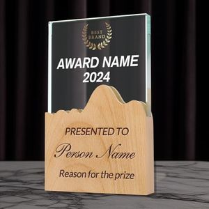 Maicican Personalized Custom Trophy, Crystal Trophies with UV Printing Technology,Customizable Trophies with Text, Perfect for Event and Tournament Prizes (Crystal Trophy C)