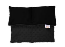 Sensory Owl Weighted Lap Pad With Soft Plushy Side Sensory Pillow For Children And Adults To Relive Stress Anxiety Self-Calming Relaxing 30 x 40 cm 4kg Black