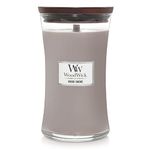 Woodwick Large Hourglass Scented Candle, Wood Smoke with Crackling Wick, Burn Time: Up to 130 Hours Wood, Wood Smoke