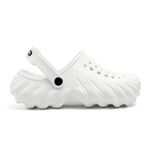 MILESTOE Flow Super Soft Clogs with Adjustable Back Strap for Men | Comfortable | Waterproof | Spongy Footbed l Stylish l Skin Friendly | Slip Resistant White