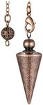 JSDDE Metal Dowsing Pendulum Copper Pendent Pendulum for Reiki Healing Divination (Bronze)