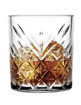 Pasabahce Timeless Whisky Glass for Scotch Whiskey - Set of 4 (345 ml,Turkey Made)