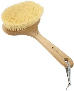 Hydrea London Professional Dry Skin Detox Body Brush with extra long Cactus Bristles (Hard Strength) FSC Beechwood, 167 Grams