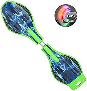 Magnitt Deluxe Junior Caster Board in Amazing Blue Color, with Illuminating Wheels for More Excitement, Fun and Visibility, Durable Twistboard for Kids and Adults and Professional (1)