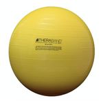 Theraband Exercise and amp; Stability Ball with 45 cm Diameter, Standard Fitness Ball for Improved Posture, Balance, Yoga, Pilates, Core Stability, & Rehab, Fitness Ball, Yoga Ball, Yellow