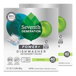 Seventh Generation Dishwasher Detergent Packs, Ultra Power Plus, 86 Count