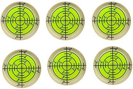 6 pcs Bubble Spirit Level, 32x7mm Circular Level Bubble for RV, Travel Trailer, Tripod, Phonograph, Turntable