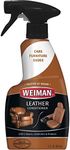 Weiman Leather Cleaner and Conditioner UV Protection Help Prevent Cracking or Fading For Leather Couch Car Seat Shoe Purse - 12 Ounces